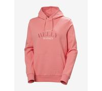 Felpa con cappuccio Helly Hansen Core Graphic rosa gomma da masticare chiaro donna - M