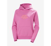 Felpa con cappuccio Helly Hansen Core Graphic rosa gomma da masticare donna - L