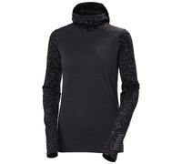 Felpa con cappuccio Helly Hansen W LIFA MERINO MIDW BLC HOODIE (BLACK GRAPE ARC REFLECT AO) donna M
