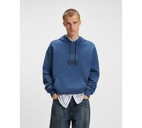 Felpa con cappuccio HUGO Duspliter blu - M
