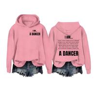 Felpa con cappuccio I Am A Dancer, I Am A Dancer, I Am A Dancer, Felpa con cappuccio unisex I Am A Dancer, rosa, M