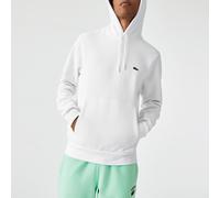 Felpa con cappuccio in cotone Bianco XL Tinta unita