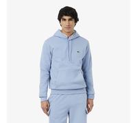 Felpa con cappuccio in cotone Blu S Tinta unita
