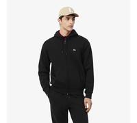 LACOSTE - Felpa nera con zip per uomo
