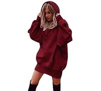 Felpa con cappuccio in pile lungo per le donne felpe per le donne Uk Casual oversize felpa con coulisse Plus Size camicetta pullover abbigliamento sportivo giacche felpe con tasche felpa termica con