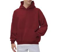 Felpa con cappuccio in pile nero da uomo tinta unita grigia con cappuccio da uomo unisex felpe a tinta unita pullover spesso pullover casual palestra palestra felpa con cappuccio morbida comoda