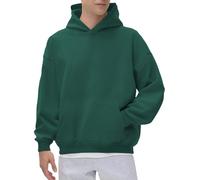 Felpa con cappuccio in pile nero da uomo tinta unita grigia con cappuccio da uomo unisex felpe a tinta unita pullover spesso pullover casual palestra palestra felpa con cappuccio morbida comoda