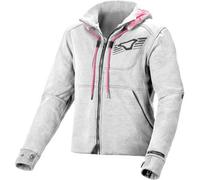 Macna District Giacca tessile moto da donna, grigio, taglia XL per donne