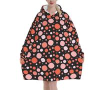 Felpa con cappuccio indossabile con pois di Halloween Happy Potato Girl, oversize, calda e accogliente, per donne e uomini