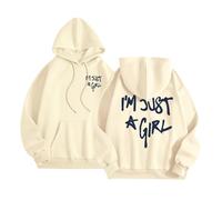 Felpa con cappuccio invernale con scritta "I am a Child Of God" 2026 da uomo e da donna, Beige, S