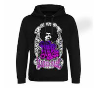 Felpa Con Cappuccio Jimi Hendrix Purple Haze World Tour, Nera, Taglie S-XXL