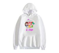 Felpa con Cappuccio Just a Girl Who Loves K-Pop per Adolescenti Fan del Pop Coreano Felpa con Cappuccio Kawaii con Scritta Divertente