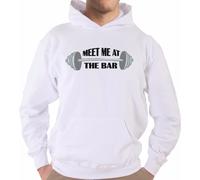 Felpa Con Cappuccio K J1617 Meet Me at the Bar Crossfit TRX