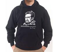 Felpa Con Cappuccio KA20 Ezra Pound Rendi Forte i Vecchi Sogni