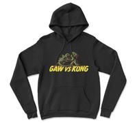Felpa Con Cappuccio King Kong Gaw vs Kong Ufficialmente Licenziata Nero