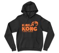 Felpa Con Cappuccio King Kong Ufficiale Del Logo Skull Island, Nera