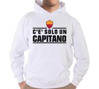 Felpa Con Cappuccio KJ1990 C'è Solo Un Capitano Roma Ultras