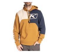 Klim Cliff Hanger, felpa con cappuccio M male Arancione/Blu Scuro/Beige