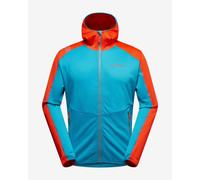 Felpa con cappuccio La Sportiva Upendo azzurro rosso - XL