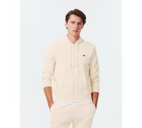 Felpa con cappuccio Lacoste Colorblock Full Zip bianco crema - XL