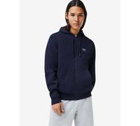 Felpa con cappuccio Lacoste Colorblock Full Zip blu scuro - XXL