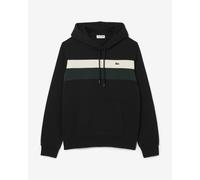 Felpa con cappuccio Lacoste Colour-Block Fleece nero verde bianco - XS