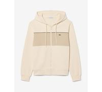 Felpa con cappuccio Lacoste Colour-Block Full Zip beige - XS