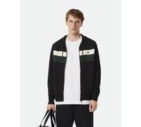 Felpa con cappuccio Lacoste Colour-Block Full Zip nero verde bianco - XS