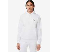 Felpa con cappuccio Lacoste Cotton Eco bianco - XS