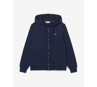Felpa con cappuccio Lacoste Fleece Hoodie Full Zip blu navy donna - 34