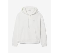 Felpa con cappuccio Lacoste Heavy Fleece bianco - L
