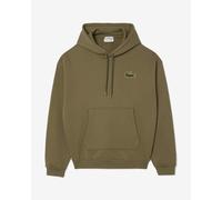 Felpa con cappuccio Lacoste Logo Crew verde cachi - XS