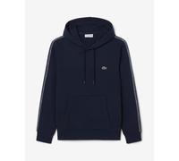 Felpa con cappuccio Lacoste Logo Stripe Half Zip blu navy - S