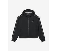 Felpa con cappuccio Lacoste Sport Ultra Dry Full Zip nero puro bianco donna - 34