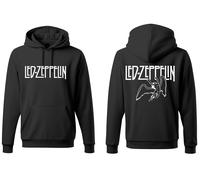 FELPA con cappuccio LED ZEPPELIN HOODIES MUSIC HARD ROCK BAND PAGE PLANT