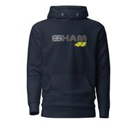 Felpa con cappuccio Lewis Hamilton Mercedes AMG Formula 1 bandiera del Regno ...