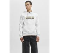 JACK & JONES Jorinwood Block Branding Sweat Hood, Bianco, XXL
