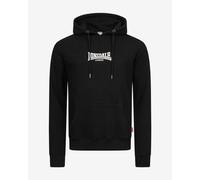 Lonsdale Felpa con cappuccio Beetham 60% cotone 40% poliestere Nero/Bianco M