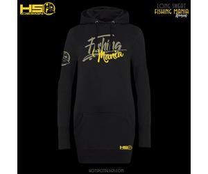 Felpa con cappuccio lunga Fishing Mania Hotspot Design "SIZE L"