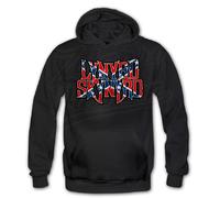 FELPA CON CAPPUCCIO LYNYRD SKYNYRD CHOPPER ROCK BAND STAMPA CUSTOM