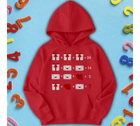 Felpa con cappuccio maglione Boys Girls Math Equation National Numeracy...