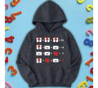Felpa con cappuccio maglione Boys Girls Math Equation National Numeracy...