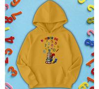 Felpa con cappuccio maglione ragazzi e ragazze Rainbow Numbers Number Day...