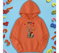 Felpa con cappuccio maglione ragazzi e ragazze Rainbow Numbers Number Day...
