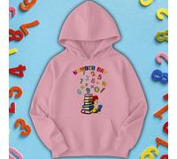 Felpa con cappuccio maglione ragazzi e ragazze Rainbow Numbers Number Day...