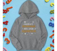 Felpa con cappuccio maglione Ragazzi Ragazze Calcolate Kindness Number Day...