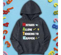 Felpa con cappuccio maglione Ragazzi Ragazze Errori matematici Permettono...