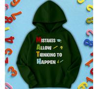 Felpa con cappuccio maglione Ragazzi Ragazze Errori matematici Permettono...