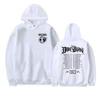 Felpa con Cappuccio Maluma Don Juan World Tour Concerto Periferico Felpa con Cappuccio Stampata Inverno Felpa con Cappuccio da Uomo E da Donna Cosplay Girocollo Manica Lunga XS-3XL-Black||XS