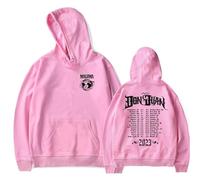 Felpa con Cappuccio Maluma Don Juan World Tour Concerto Periferico Felpa con Cappuccio Stampata Inverno Felpa con Cappuccio da Uomo E da Donna Cosplay Girocollo Manica Lunga XS-3XL-Black||XS